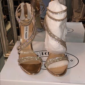 Rose Gold Sweetest Steve Madden Rhinestone Heel